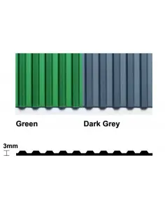 Flexi Ridge Ribbed PVC Matting, 2.8mm thick - 