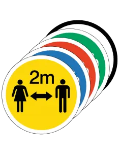 2 Metre Gap Social Distancing Floor Sticker - 