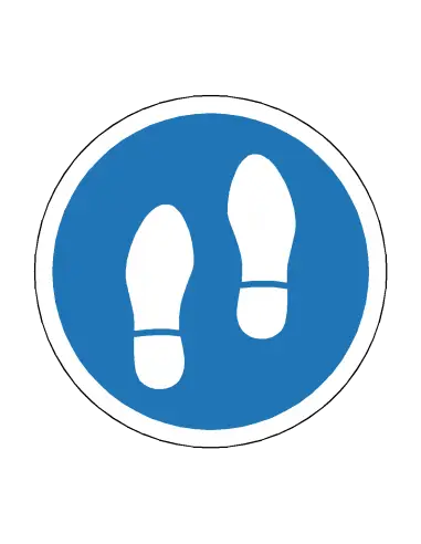 Footprint Type 1 Floor Sticker - 