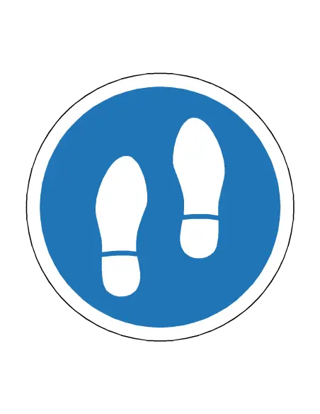 Footprint Type 1 Floor Sticker - 