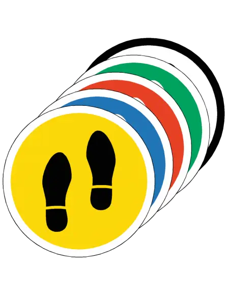 Footprint Type 1 Floor Sticker - 