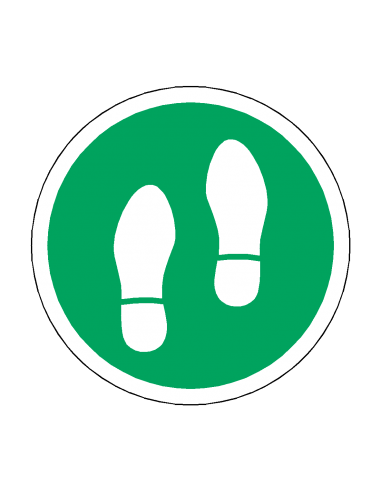 Footprint Type 1 Floor Sticker - Footprint Type 1 Floor Sticker -