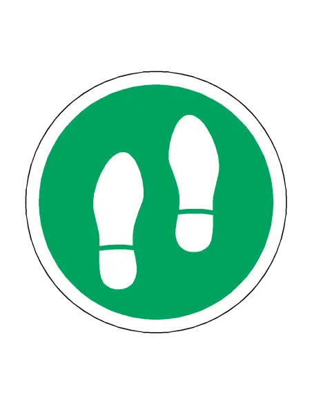 Footprint Type 1 Floor Sticker - 