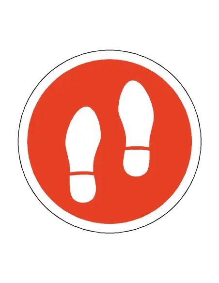 Footprint Type 1 Floor Sticker - 