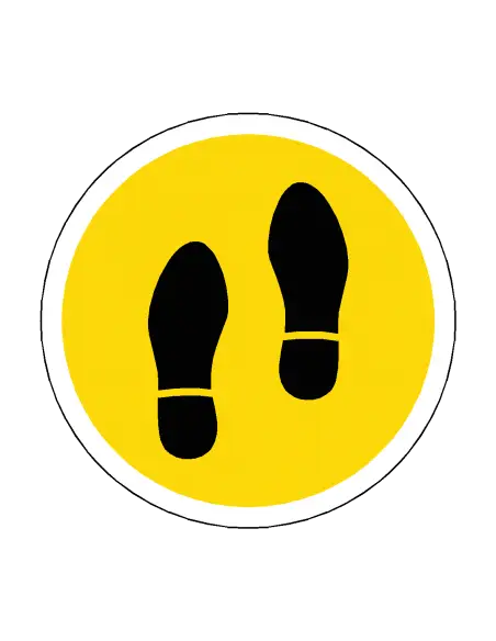 Footprint Type 1 Floor Sticker - 