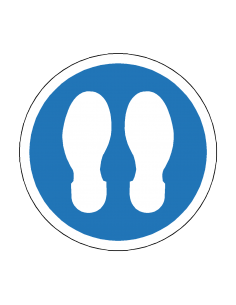 Footprint Type 2 Floor Sticker -  2