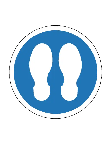 Footprint Type 2 Floor Sticker - 