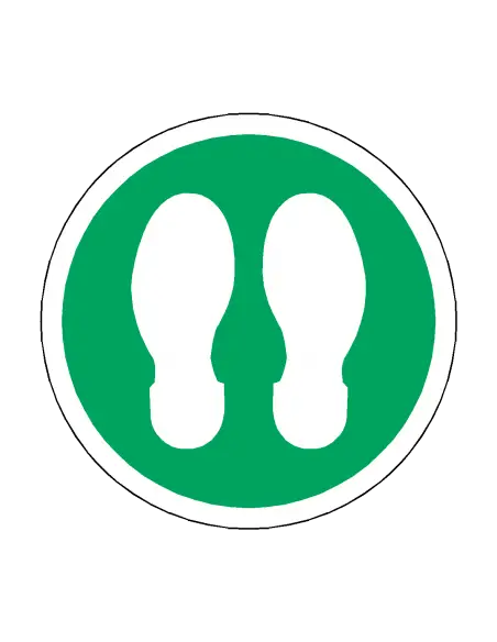 Footprint Type 2 Floor Sticker - 