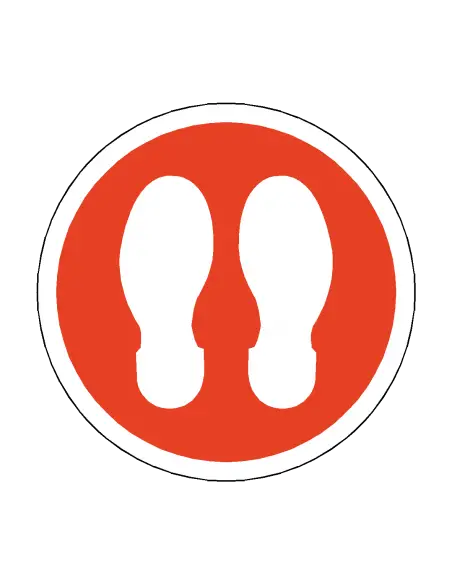 Footprint Type 2 Floor Sticker - 