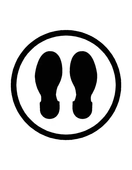 Footprint Type 2 Floor Sticker - 
