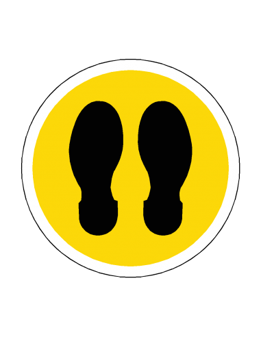 Footprint Type 2 Floor Sticker - Footprint Type 2 Floor Sticker -