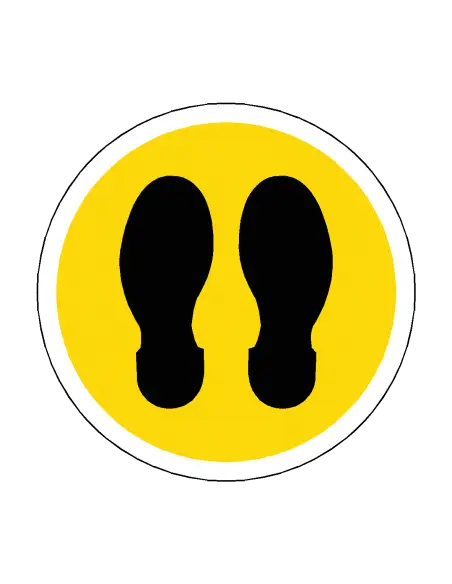 Footprint Type 2 Floor Sticker - 