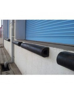D-Section Rubber Dock Bumper, 900mm length - 