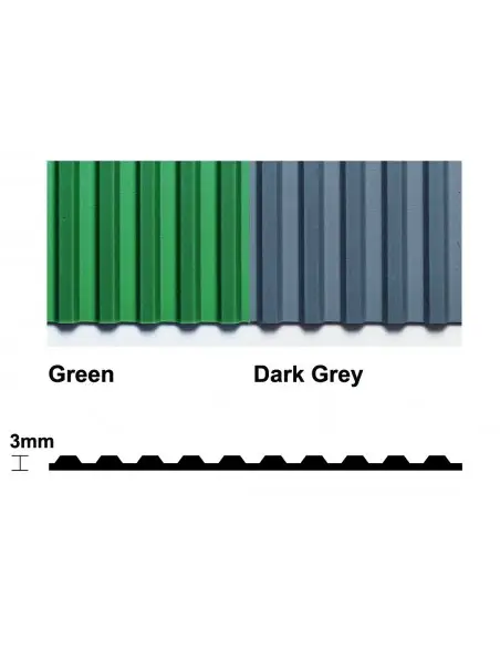 Flexi Ridge Ribbed PVC Matting, 2.8mm thick - 