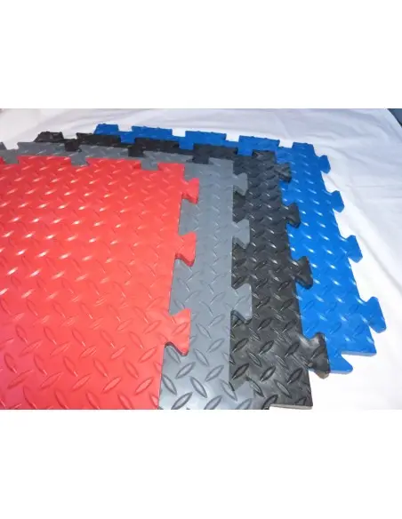 CheckerLok Interlocking PVC Floor Tile, 12mm thick - 