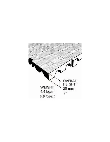 GridTile Heavy Duty Industrial Matting, 25mm thick - 